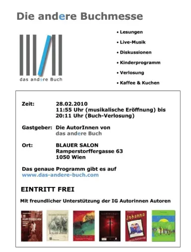 Bild: Literarische Premiere in Wien: Die erste „andere Buchmesse“