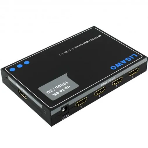Ligawo präsentiert einen neuen HDMI Switch 4:2/ 2x 2:1 manuell Bild: Ligawo präsentiert einen neuen HDMI Switch 4:2/ 2x 2:1 manuell