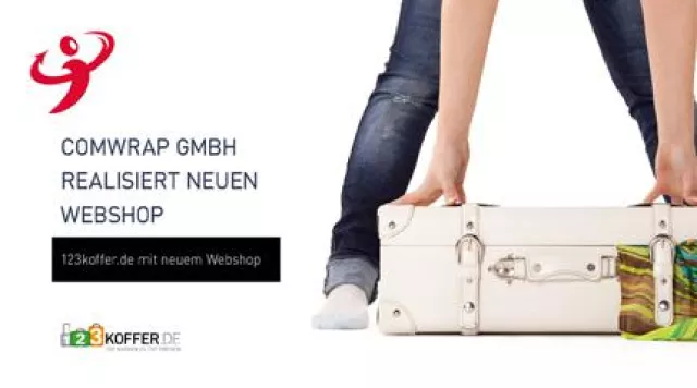 comwrap GmbH relauncht Onlineshop für123koffer.de Bild: comwrap GmbH relauncht Onlineshop für123koffer.de