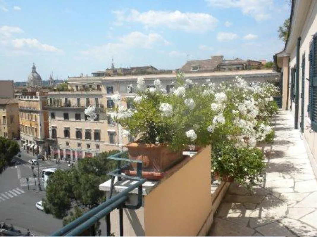 Panaromablick vom mediterranen Balkon.
