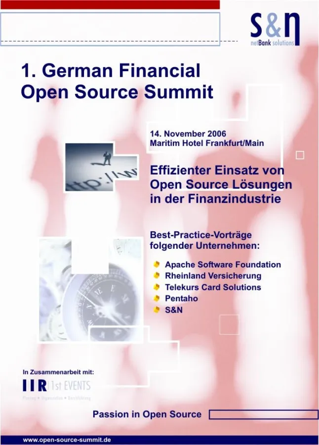 1. German Financial Open Source Summit