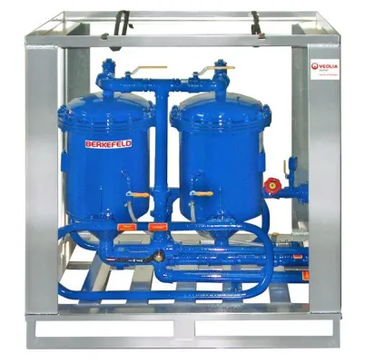 Bild: Mobile Wasseraufbereitung von Berkefeld im Einsatz in Haiti