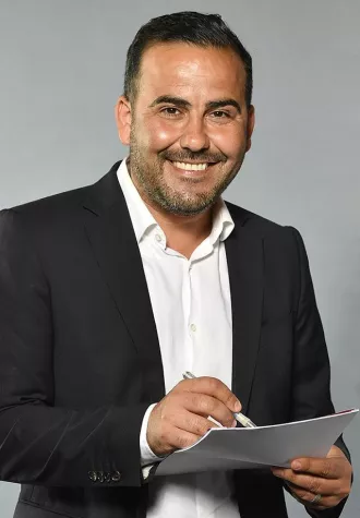 Bild: Lieferheld Mitgründer Mohammadi Akhabach spricht auf der VISION.A