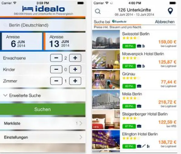 Neu im App Store: Die idealo Hotel Booking App für iOS Bild: Neu im App Store: Die idealo Hotel Booking App für iOS