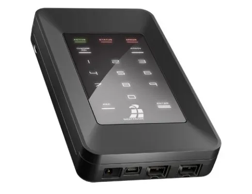 Bild: Bestnoten für den Datentresor: PC Pr@xis bewertet externe Festplatte HS128 von DIGITTRADE mit „sehr gut“