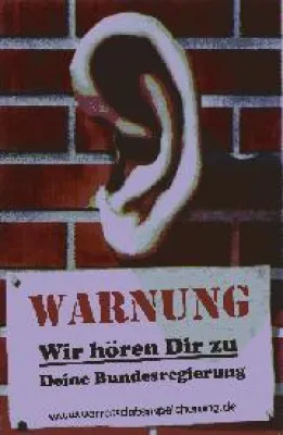 Bild: Aufruf zur Demonstration gegen ausufernde Überwachung am Samstag, den 22.9. in Berlin