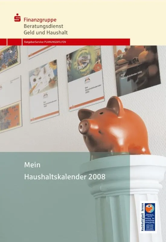 Den Haushaltskalender von Geld und Haushalt, dem Beratungsdienst der Sparkassen-Finanzgruppe gibt es kostenlos. Bestellung per Telefon 01801-  54 74 90 Foto : DSGV/bonn press