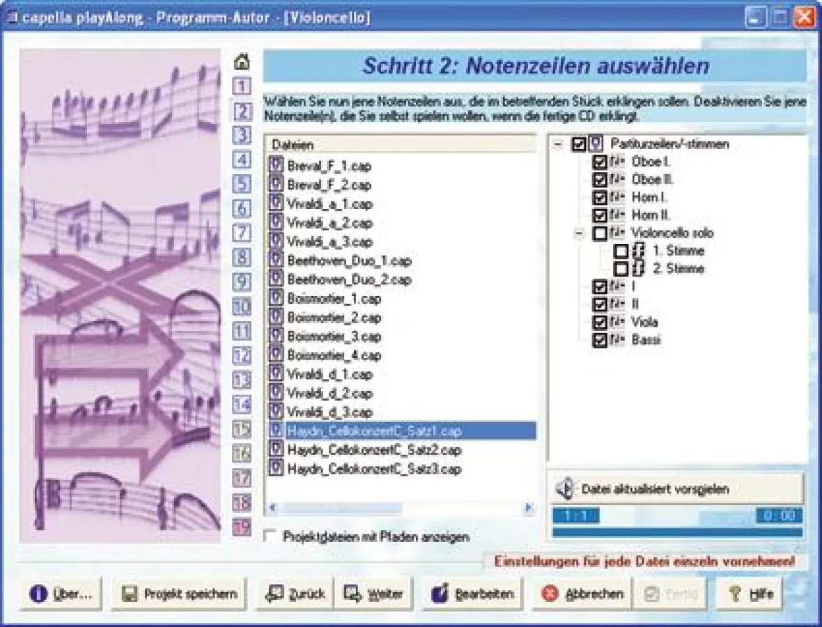 capella playAlong: Begleitensemble für zu Hause