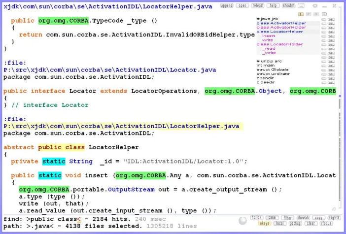 Bild: Depeche View - Neues Textsuche Tool zeigt den Inhalt tausender Dateien in einem Fenster