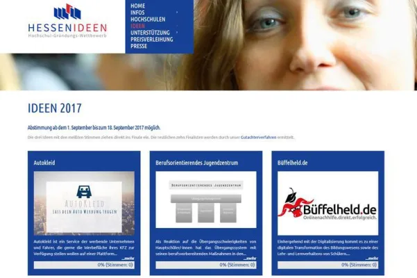 Bild: Abstimmen über Hessens beste Start-up-Ideen an Hochschulen
