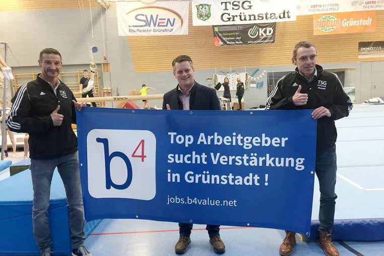 Bild: b4value.net und TSG Grünstadt kooperieren