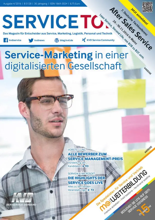 Die Ausgabe 04/2016 der Service Today.