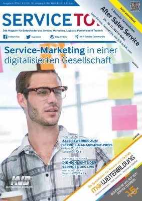 Bild: Service-Marketing in einer digitalisierten Gesellschaft: Ausgabe 4/16 der SERVICETODAY