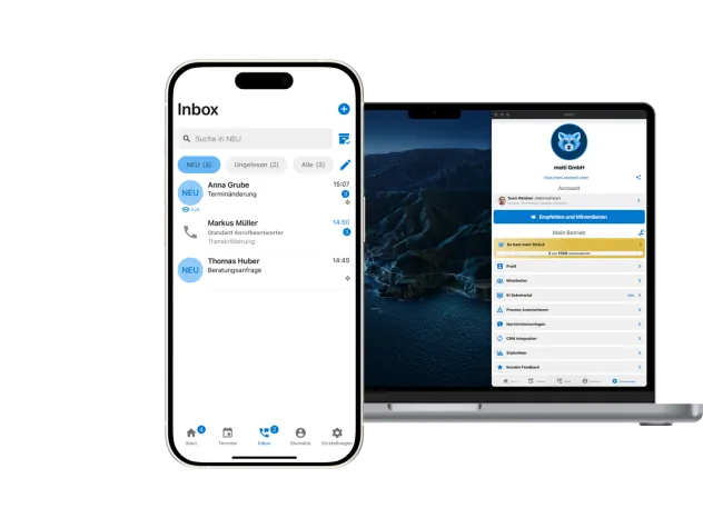 Bild: KI-Sekretariat meiti integriert mit HERO Software und erleichtert Handwerksbetrieben die Büroarbeit