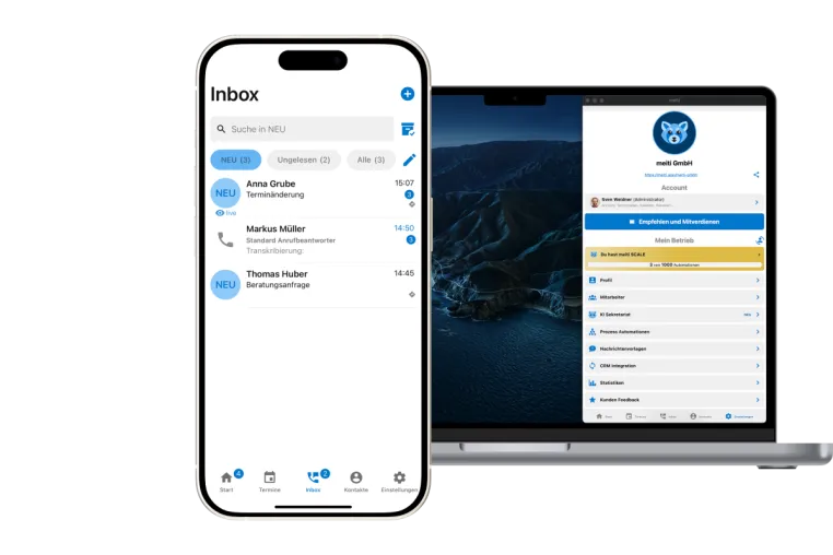 KI-Sekretariat meiti integriert mit HERO Software und erleichtert Handwerksbetrieben die Büroarbeit Bild: KI-Sekretariat meiti integriert mit HERO Software und erleichtert Handwerksbetrieben die Büroarbeit