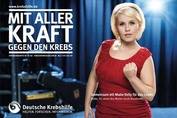 Bild: Maite Kelly unterstützt Deutsche Krebshilfe