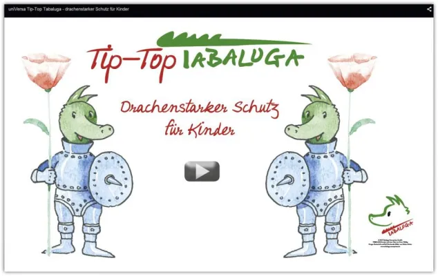 Kindervorsorge verständlich erklärt: Neues Video zu Tip-Top Tabaluga Bild: Kindervorsorge verständlich erklärt: Neues Video zu Tip-Top Tabaluga