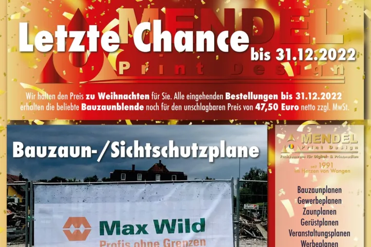 Bild: Letzte Chance bis 31.12.2022