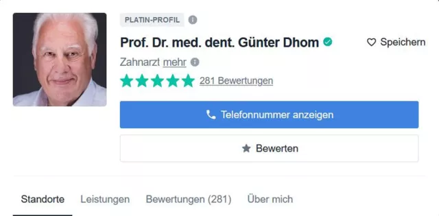 Bild: Was sagen Patientinnen und Patienten über ihre Behandlung bei Prof. Dhom?