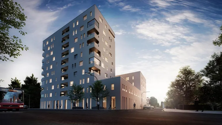 Bild: Erlangen - das Neubauprojekt Erlangen Gebbertstraße 125 - Copyright Schultheiss Projektentwicklung AG
