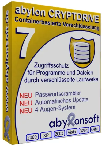 Bild: abylon CRYPTDRIVE von abylonsoft - Neue Version 7.0 mit Anti-Keyloggerfunktionen
