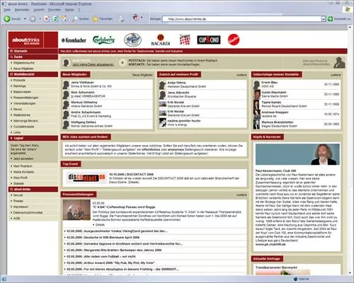 Bild: www.about-drinks.com - Hier trifft sich die Branche