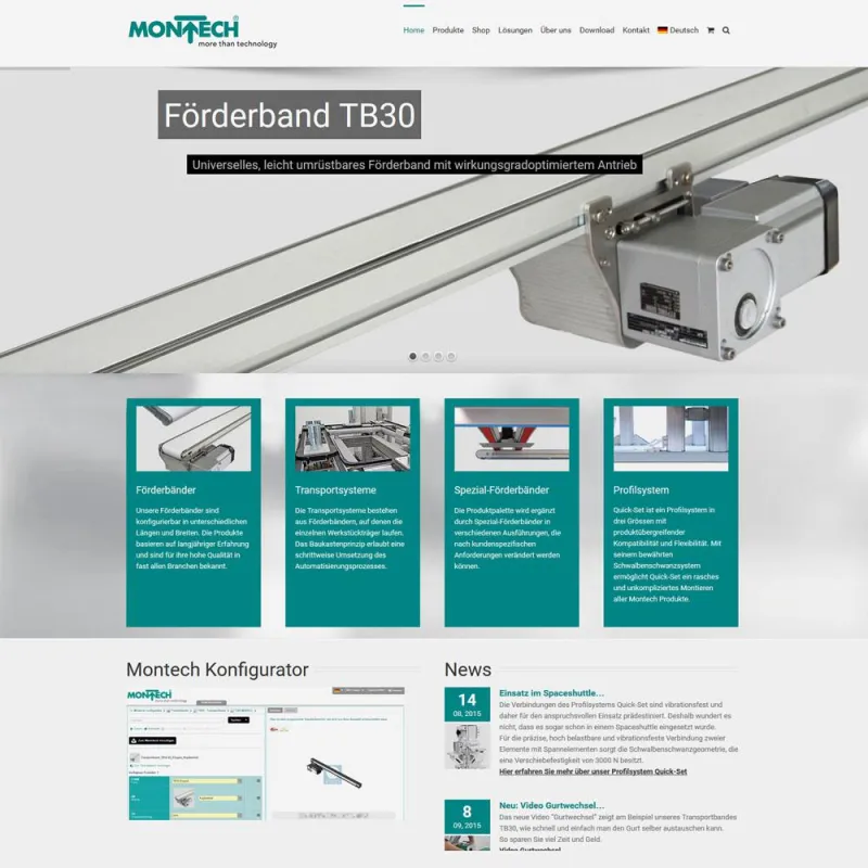 Die neue Website von Montech: Modernes Design und schneller Zugriff auf Produkte