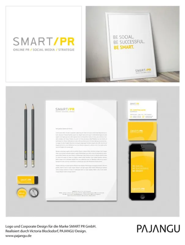 Logo und Corporate Design für die SMART GmbH, gestaltet von PAJANGU Design, www.pajangu.de