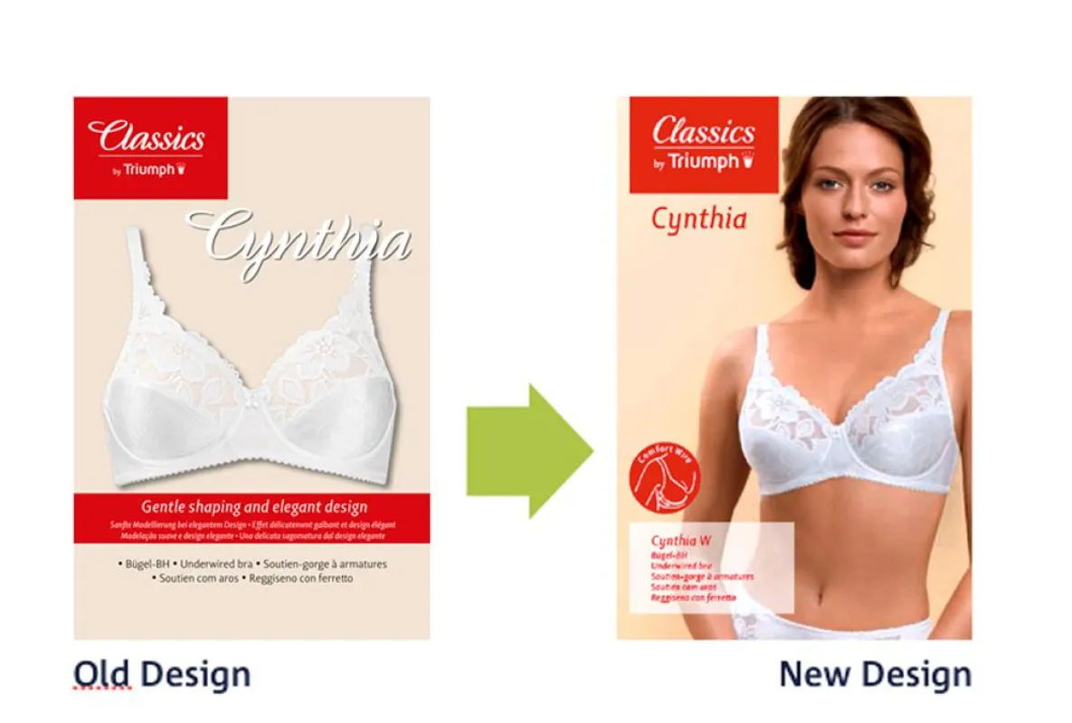 Die Classics by Triumph Verpackung im Verleich: alt vs. neu