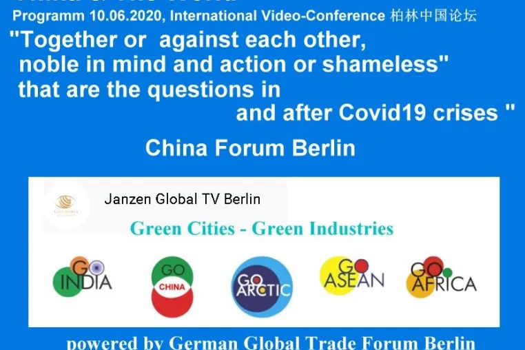 Bild: Internationale Videokonferenz "China & The World" 10.06.2020