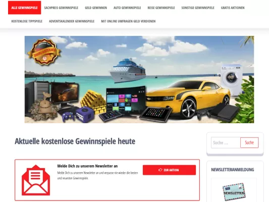 Bild: Gewinnspiele so lange das Auge reicht!