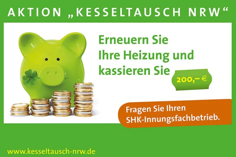 Bild: Kampagne „Kesseltausch NRW“: Es winken erneut 200 Euro für das alte Schätzchen