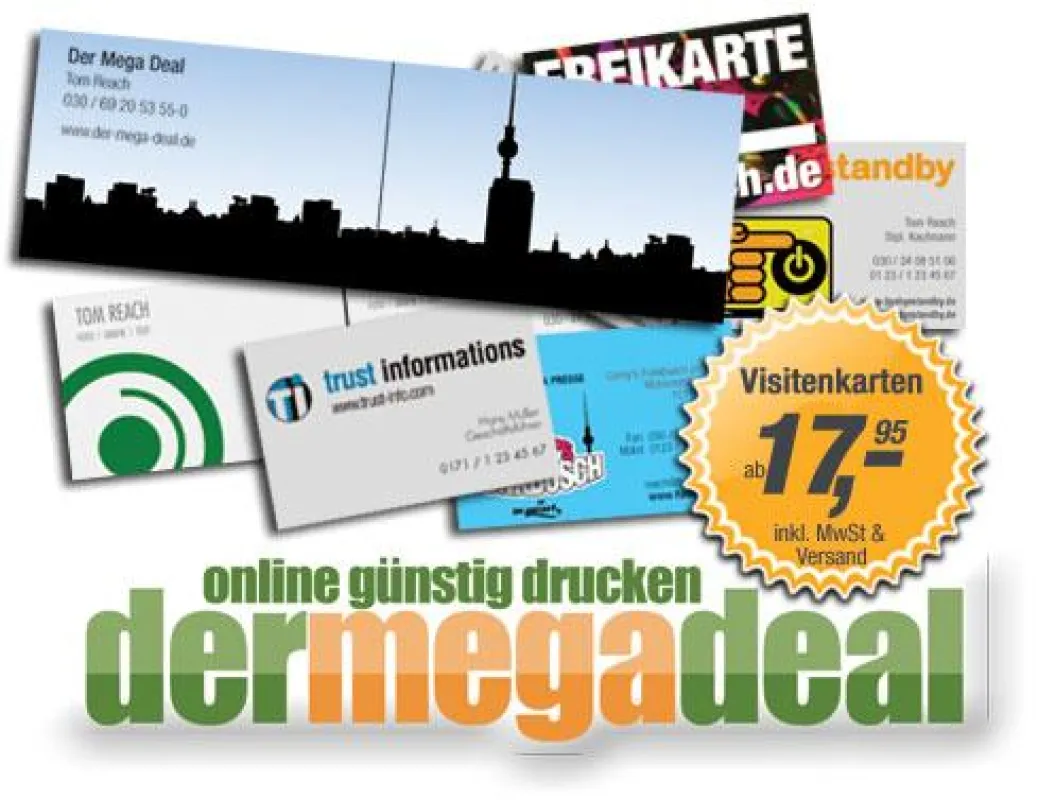Luxusvisitenkarten von www.der-mega-deal.de