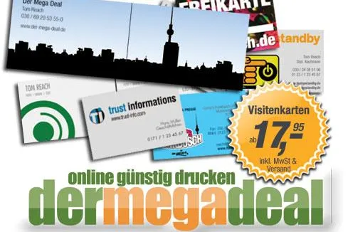 Bild: Visitenkarten die auffallen – mit feiner Leinenstruktur