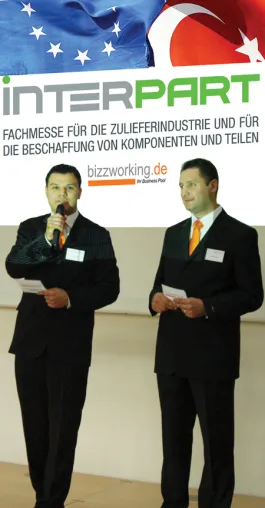 Bizzworking.de veranstaltet das Türkisch- Deutsche Branchenforum auf der INTERPART 2005 in Karlsruhe Bild: Bizzworking.de veranstaltet das Türkisch- Deutsche Branchenforum auf der INTERPART 2005 in Karlsruhe