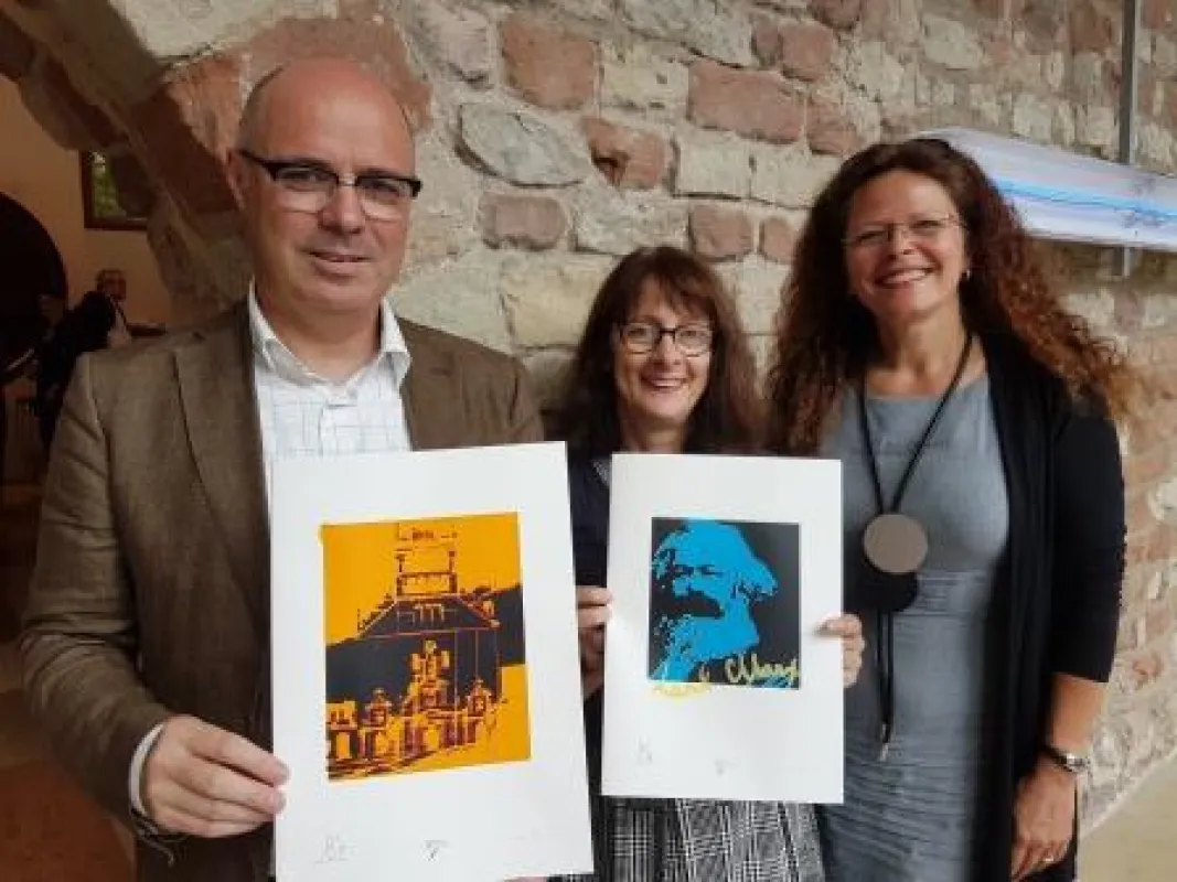 v.l.n.r.: Dr. Andreas Ammer, Lydia Oermann, Bärbel Schulte