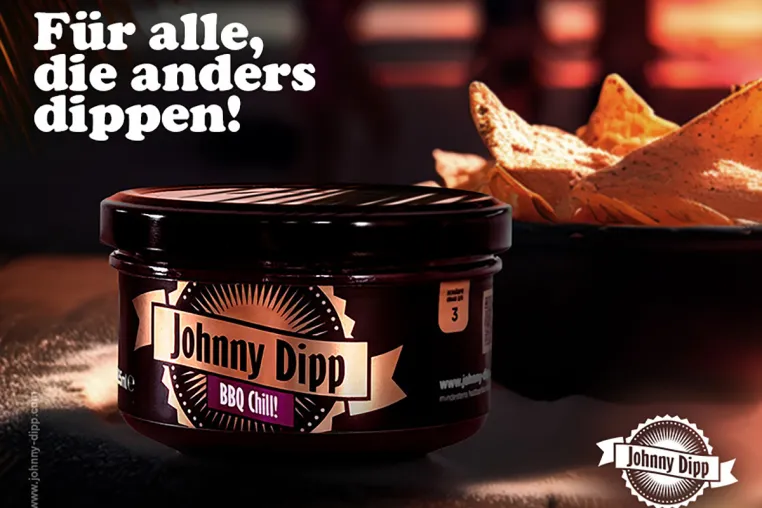 Johnny Dipp® – Die neue Gourmet BBQ-Sauce für alle, die anders dippen! Bild: Johnny Dipp® – Die neue Gourmet BBQ-Sauce für alle, die anders dippen!