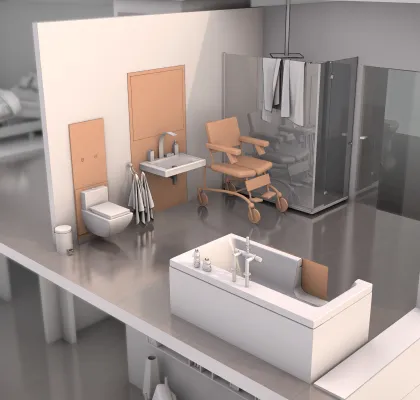 Bild: Manuelle und elektrische Antriebslösungen für Ergonomie und Komfort Zuhause und im Pflegebereich