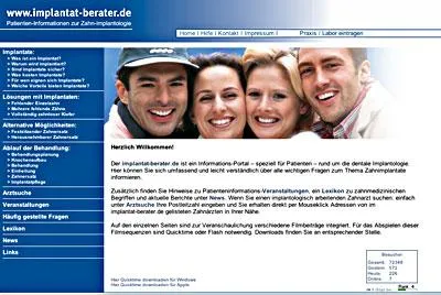 Bild: Neues Patienteninformationsportal zum Thema Zahnimplantate