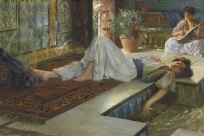 Bild: Faszination Orient in deutscher Kunst-Auktion - EUR 30.000 für zwei Haremsdamen