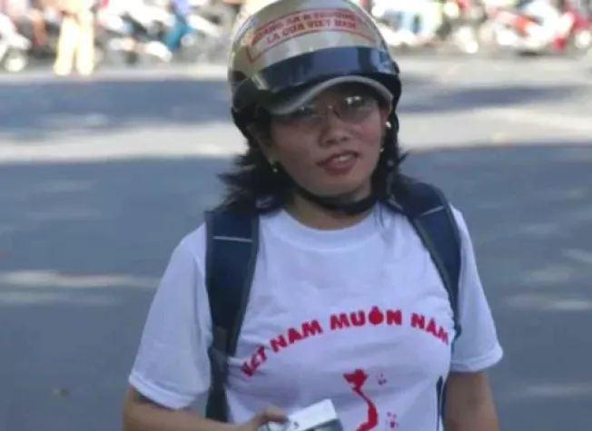 Bild: Inhaftierte Bloggerin Ta Phong Tan im Hungerstreik