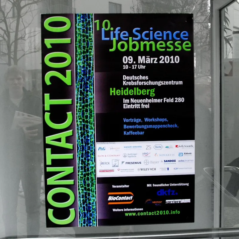 CONTACT 2010 Life Science Firmenkontaktmesse des BioContact e. V. im DKFZ in Heidelberg