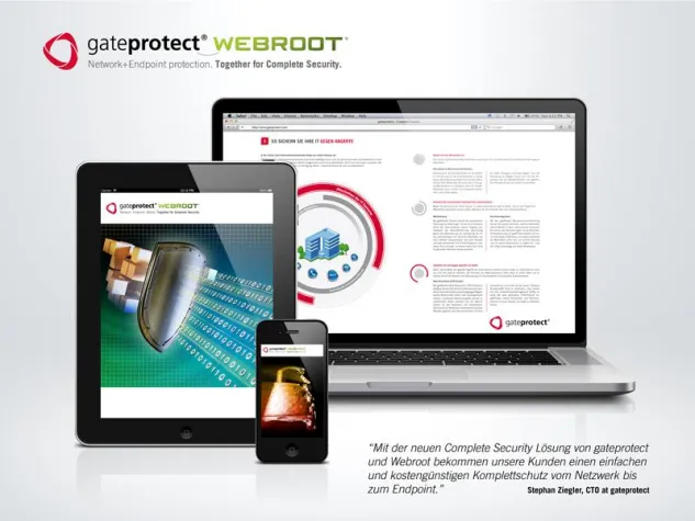 Bild: Besserer Endgeräteschutz durch erweiterte Sicherheitsfeatures: das gateprotect Complete Security Upgrade