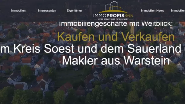 Bild: Immoprofis365 GmbH: Ihr vertrauensvoller Immobilienmakler für Warstein, Sauerland und Umgebung