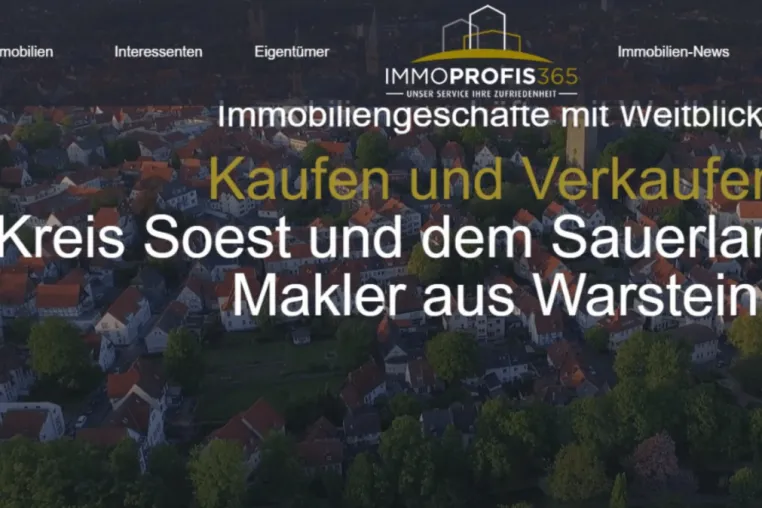 Immoprofis365 GmbH: Ihr vertrauensvoller Immobilienmakler für Warstein, Sauerland und Umgebung Bild: Immoprofis365 GmbH: Ihr vertrauensvoller Immobilienmakler für Warstein, Sauerland und Umgebung