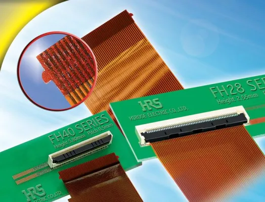 Bild: FFC Steckverbinder mit „Side-Catcher“ und fühlbarem Klick beim Verriegeln