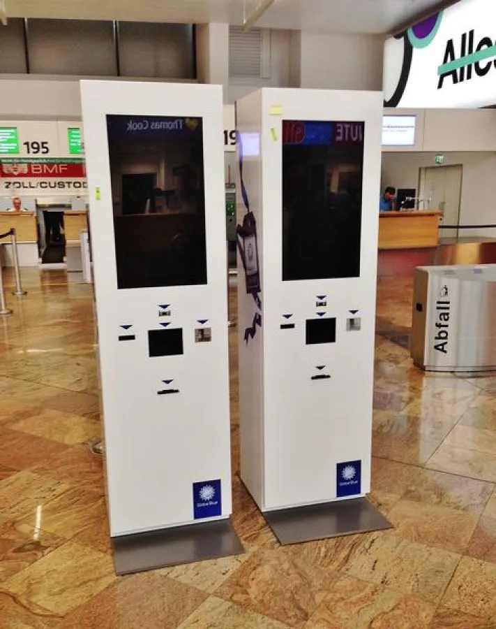 Tax-Free-Validierungs-Kiosk-Terminals für Reisende am Flughafen