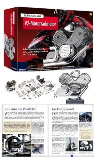 Bild: Der FRANZIS V2-Motorradmotor - Selbst-Bausatz eines funktionsfähigen Modells