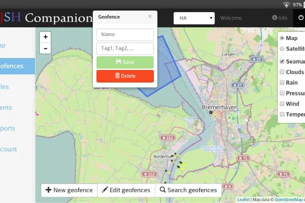 Bild: Professionelles Yachttracking mit kostenloser App