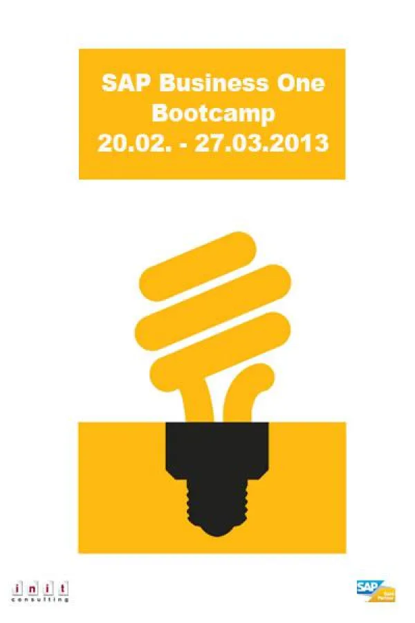 SAP® Business One Bootcamp der init consulting AG